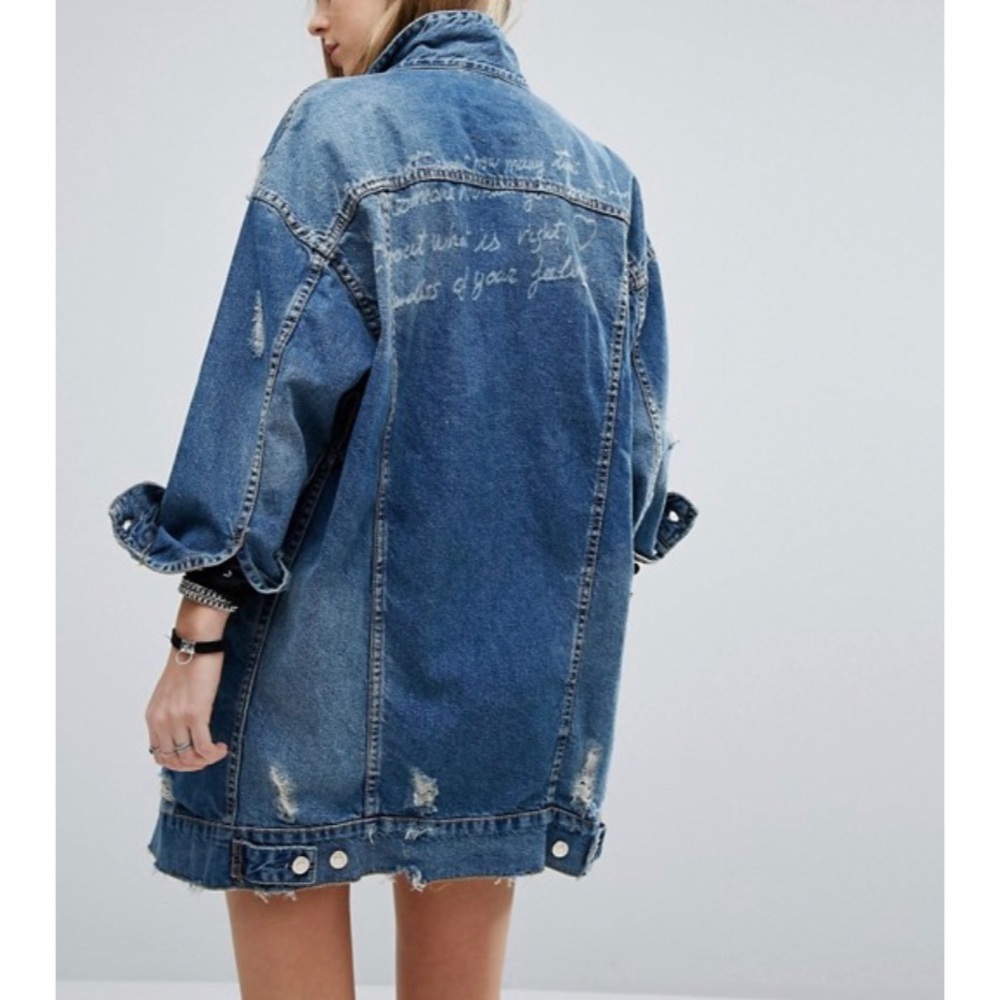 🌻 Long Jean Jacket